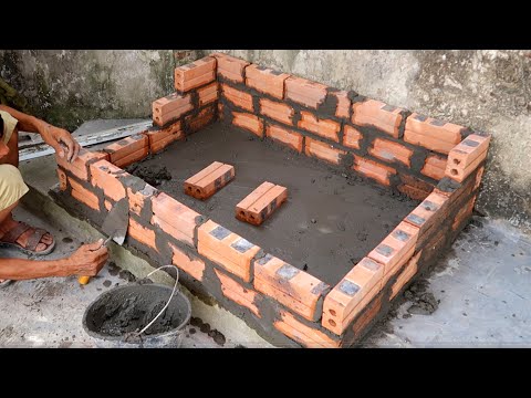 Design and construction of beautiful 3-storey waterfall \ Projects for aquarium work at home