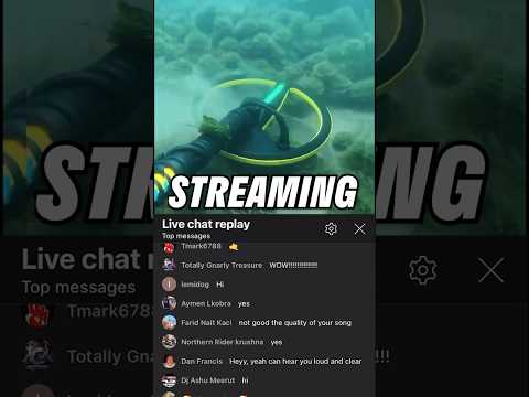 World’s First UNDERWATER  LIVESTREAM While Metal Detecting!