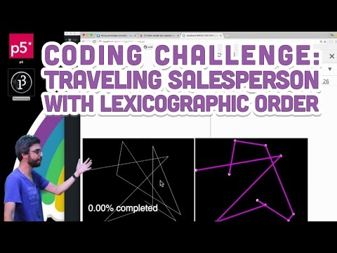 Coding Challenge #35.3: Traveling Salesperson with Lexicographic Order