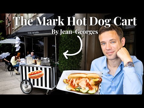 Eating at the Most LUXURIOUS Hot Dog Cart in NYC. The Mark Haute Dog Cart