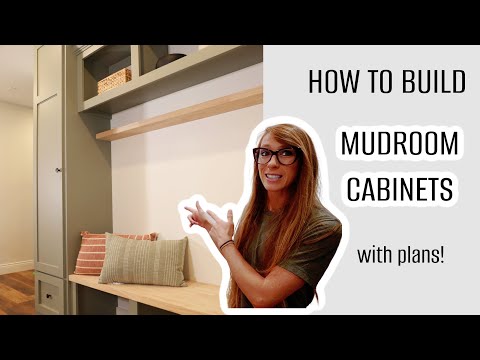How to Build Mudroom Cabinets | Easy DIY Built Ins!