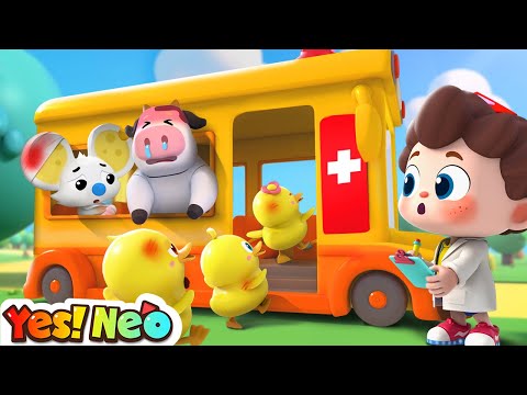 Wheels On the Ambulance | Ambulance Rescue Team | Nursery Rhymes & Kids Songs | Yes! Neo