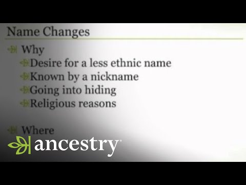How to Handle Name Changes in Your Family Tree | Ancestry