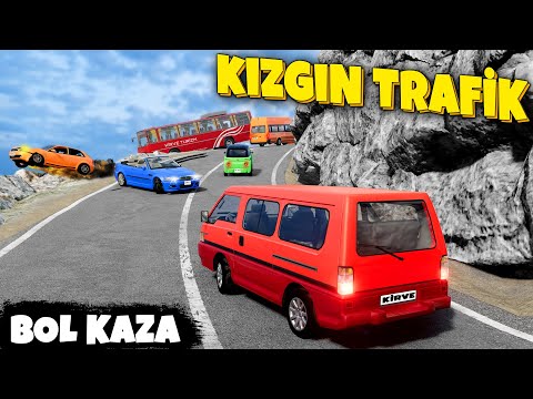 ANGRY TRAFFIC AND FOREST ROAD | BeamNG.drive // ​​HARD Crash