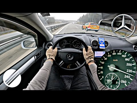Mercedes-Benz ML 320CDI W164 TOP SPEED DRIVE ON GERMAN AUTOBAHN 🏎
