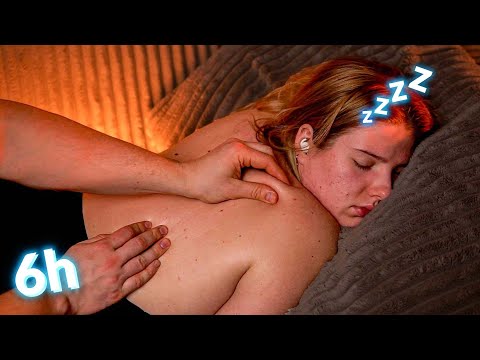 Your Perfect Sleep Hypnosis: 6 Hours of ASMR Back Massage & Skin Scratching 🧡