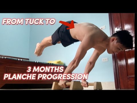 3-MONTHS PLANCHE PROGRESSION / From tuck to full planche (Real dates)