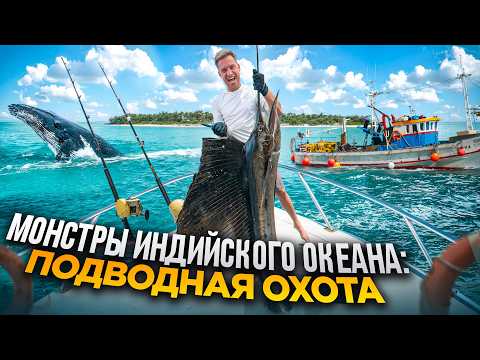 9 Дней с Женой на Корабле в Индийском Океане. Подводная Охота на Монстров