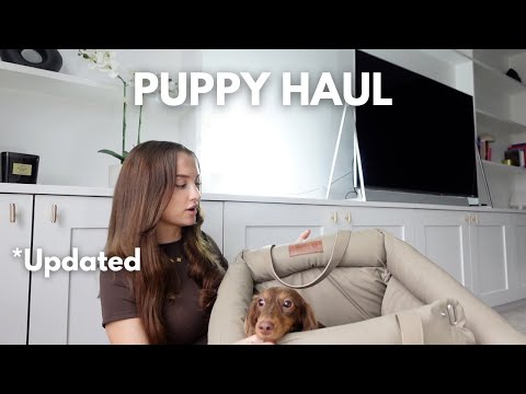 PUPPY HAUL ESSENTIALS | Everything I bought for my miniature dachshund🎀