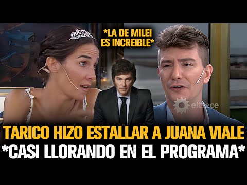TARICO HIZO ESTALLAR A JUANA VIALE CON MILEI Y CASI QUEDA LLORANDO EN EL PROGRAMA