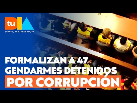 Comienza formalización de 47 gendarmes detenidos por corrupción | Tu Día | Canal 13