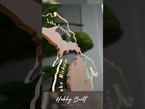 Hobby Built Michigan Edge Lit Signs