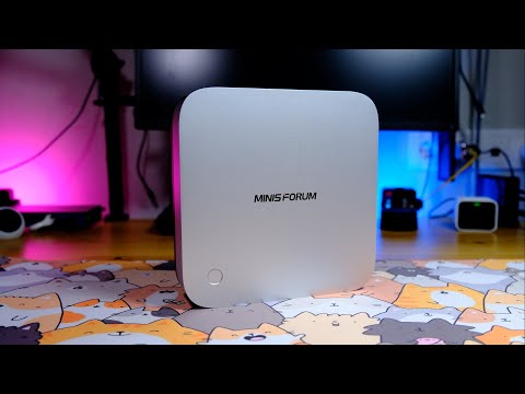 Minisforum AI X1 Pro AMD Ryzen 9 AI HX 370 - super mini PC on your desktop.