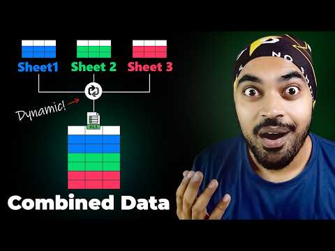 Combine Data from Multiple Sheets into a Single Excel File | Most Dynamic Method