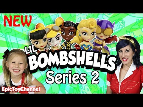 DC Comics Lil Bombshells Vinyl Figures SERIES 2 with Harley Quinn & Wonder Woman and Batgirl