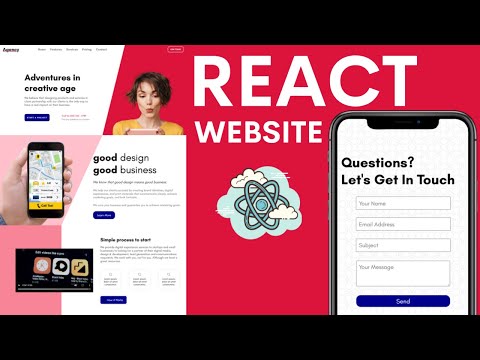 React Website Tutorial for Beginners | Responsive React Website Using Styled Components