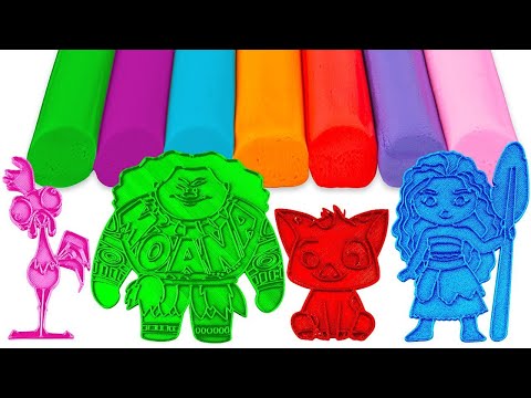 Let's Create Moana Characters with | Colors | Preschool Video for Kids
