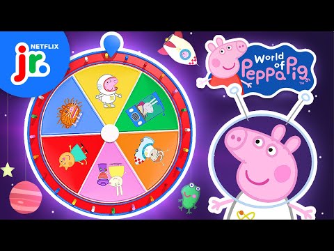 Spin the Mystery Wheel of Games With Peppa! | World of Peppa Pig | Netflix Jr
