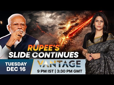 LIVE: Indian Rupee Tests 91 Mark Against the Dollar | Vantage with Palki Sharma | N18G