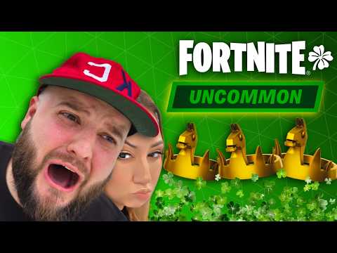 🟢 LIVE - Fortnite But I Can ONLY Use Green Loot Challenge 🍀 (St. Patrick's Day)