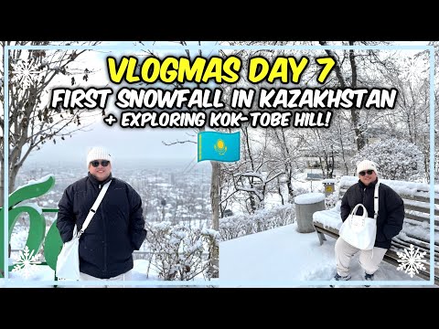 Let’s explore Kok-Tobe Hill + First Snowfall in Almaty, Kazakhstan! 🇰🇿 | JM Banquicio