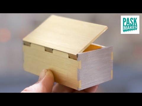Cool Little Brass Box with Dovetails and a Hidden Hinge