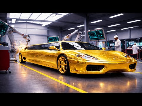 Inside the Factory: The "Solid Gold" Rosso Corsa Ferrari 360 Limo | Extreme Exotic Engineering