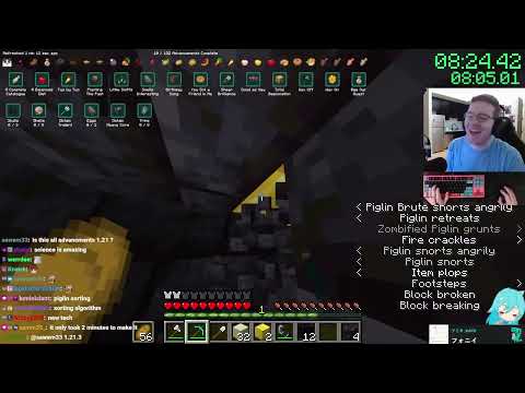 (5:13) minecraft 1.21 all advancements world record