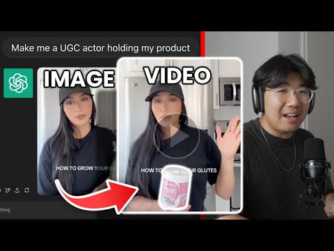 How to animate fake AI UGC actors into video ads (with ai)