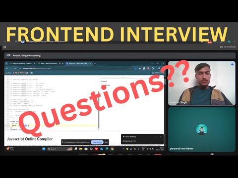 𝐅𝐑𝐄𝐒𝐇𝐄𝐑'𝐒 𝐉𝐚𝐯𝐚𝐬𝐜𝐫𝐢𝐩𝐭 𝐈𝐧𝐭𝐞𝐫𝐯𝐢𝐞𝐰 𝐍𝐨-𝟏