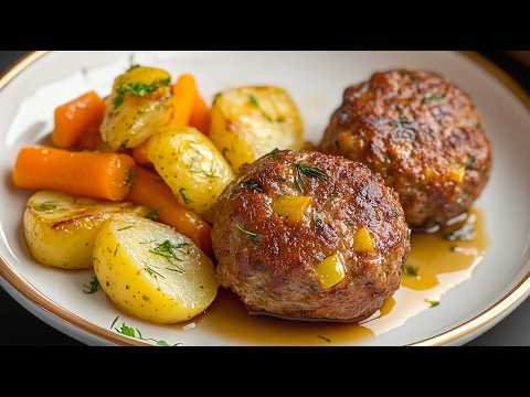 These meatballs with potatoes will drive you crazy! Affordable and easy!