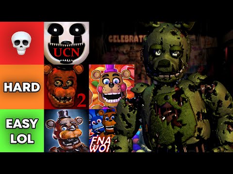 FNAF Games Difficulty Tier List