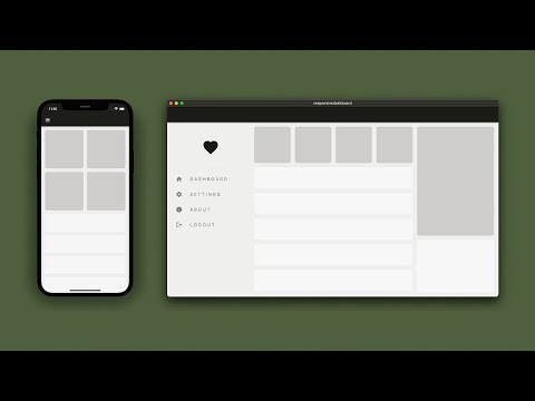 🖥📱Responsive Dashboard UI • FLUTTER Tutorial ♡