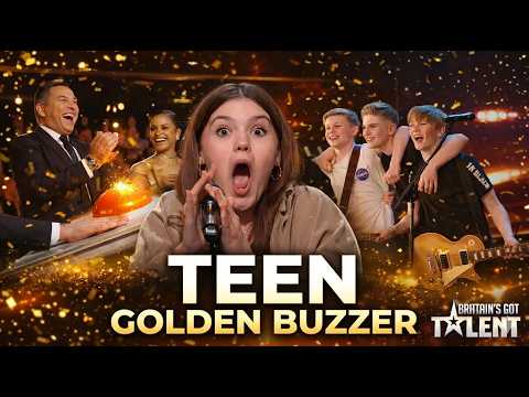 Young And Talented! ALL Teenagers Got the Golden Buzzer on Britain's Got Talent ALL TIME