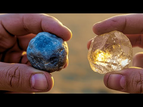 How to Identify RAW DIAMONDS and SAPPHIRES in Regular Rocks from RIVERS or HILLSIDES