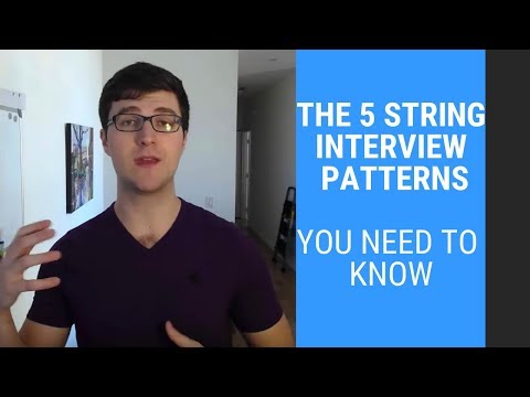The 5 String Interview Patterns You Need to Know