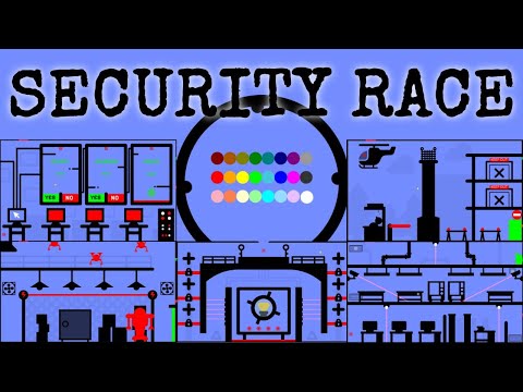 24 Marble Race EP. 61: Security Race (by Algodoo)