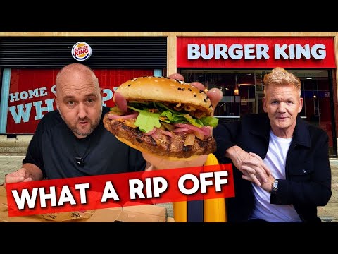 RIDICULOUS PRICE - Gordon Ramsay should be ashamed - WHAT A SELL OUT - New Burger King Wagyu Burger