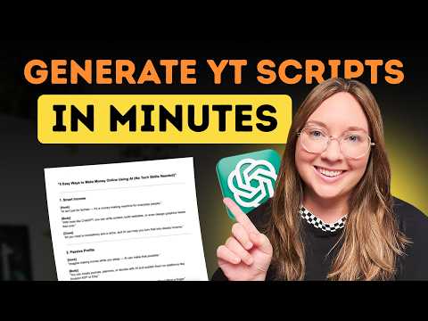 Write YouTube Scripts INSANELY Fast with AI (My Custom ChatGPT Strategy)
