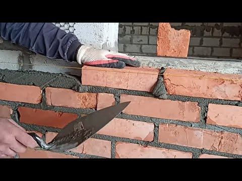 Правильная кладка кирпича для начинающих.