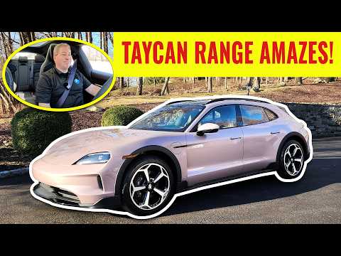 2025 Porsche Taycan 4 Cross Turismo 70 MPH Highway Range Test