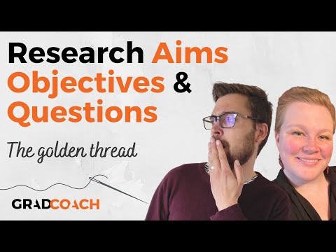 Research Aims, Objectives & Research Questions (The Golden Thread) - Definitions + Examples 📚