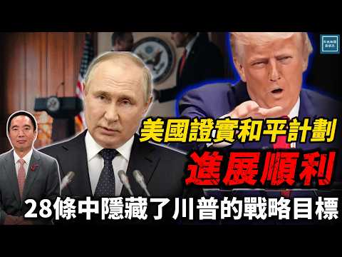 美國證實和平計劃進展順利，28條中隱藏了川普的戰略目標｜天高海闊 20251124｜ #川普  #普丁