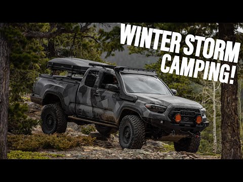 Winter Storm Camping! | Testing new camping gear