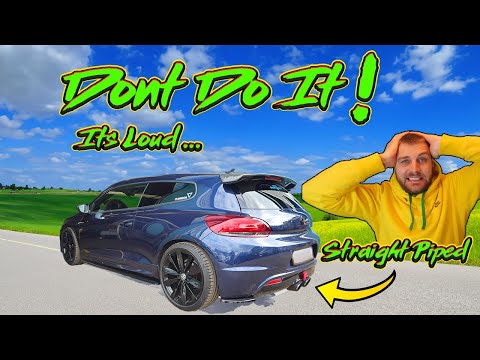 This Is Why NOT TO Straight Pipe Your TDI Volkswagen Scirocco 2.0TDI