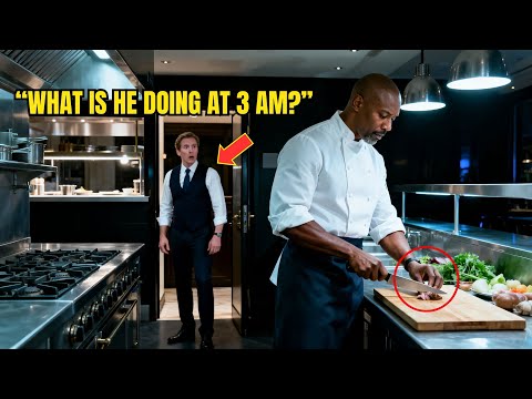 Boss Didn’t Know Why the Kitchen Lights Were On at 3 AM — Until He Saw Black Chef Doing Something