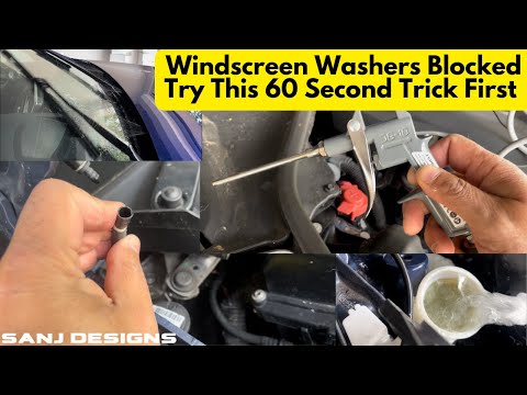 Windscreen Washers Blocked - Try This 60 Second Trick First!