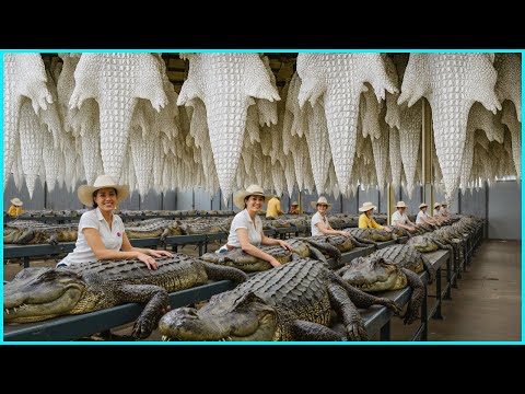 How Millions of Crocodiles Are Processed | Making Millions from Giant Crocodiles