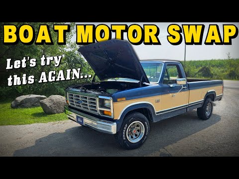 $400 DIRT CHEAP Performance! Swapping a BOAT MOTOR into a Truck!