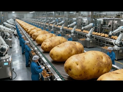 Inside la Línea de Producción de Pringles: De Patatas Crudas a Chips Apiladas Perfectas